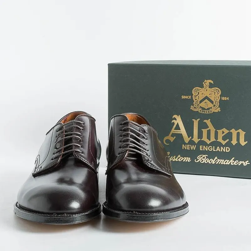 Alden - 53501 - Derby Liscio Modified (Ergonomica)- Cordovan Colore 8<Collezione Scarpe Uomo Allacciate