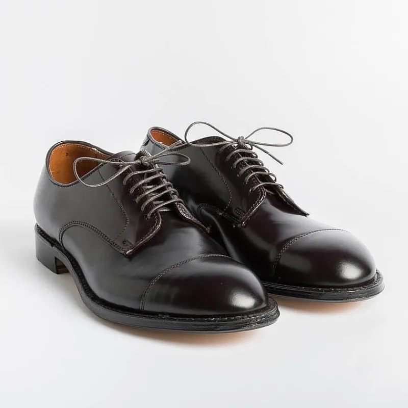 Alden - 5666 - Derby Modified (Ergonomica)- Cordovan Colore 8<Collezione Scarpe Uomo Allacciate