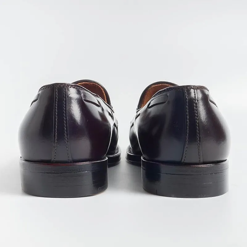 Alden - 563 - Mocassino Nappine - Cordovan Burgundy<Collezione Scarpe Uomo Mocassini