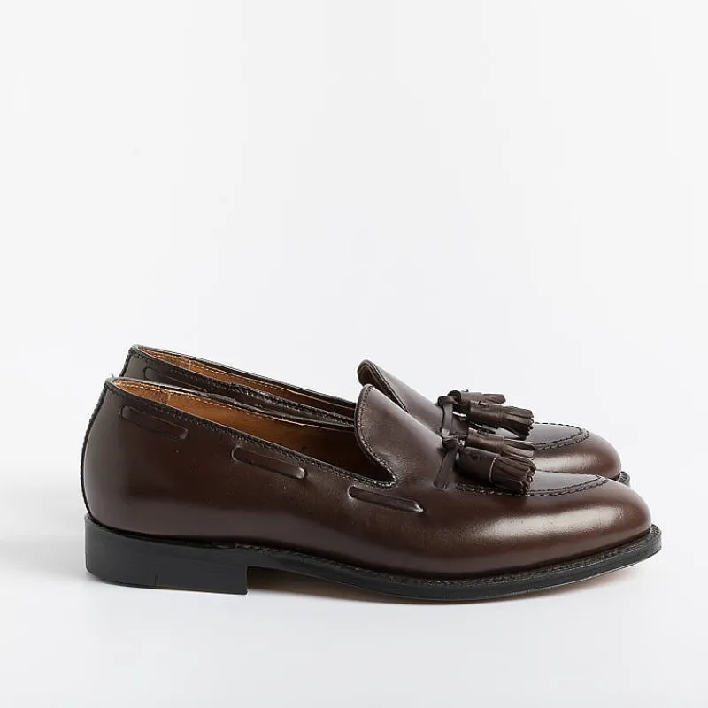 Alden - 561 - Mocassino Tassel/Nappine - Pelle Marrone<Collezione Scarpe Uomo Mocassini