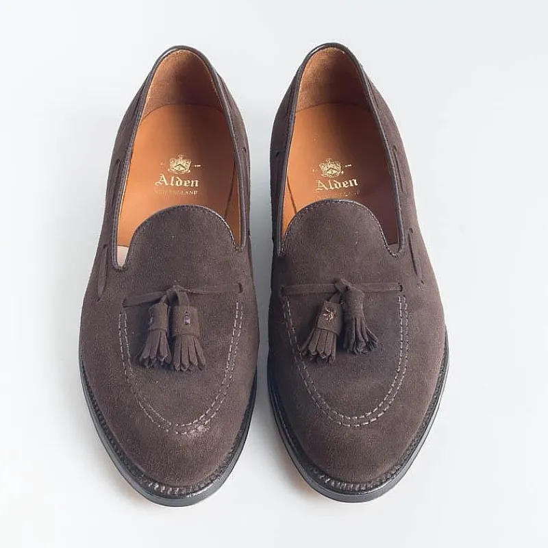 Alden - 666 Mocassino Tassel - Camoscio Testa Di Moro<Collezione Scarpe Uomo Mocassini