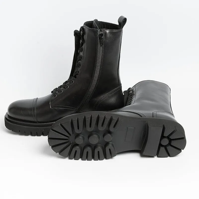 ANNA F - Anfibio - 9544 - Nappa - Nero<Collezione Scarpe Donna Anfibi