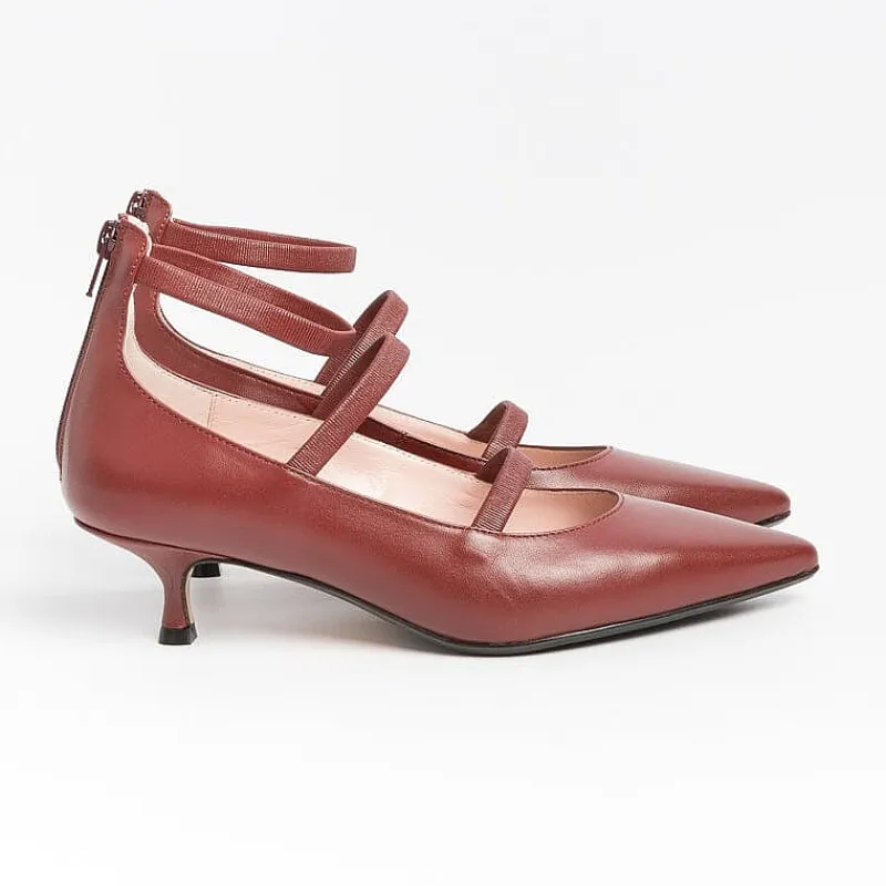 Anna F. - Decollete - 1656 - Pelle - Carminio<Collezione Scarpe Donna Decollete