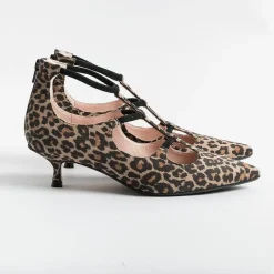 Anna F. - Decollete - 1376 - Tessuto Stretch - Maculato<Collezione Scarpe Donna Decollete