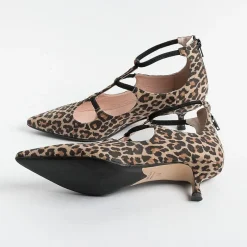 Anna F. - Decollete - 1376 - Tessuto Stretch - Maculato<Collezione Scarpe Donna Decollete