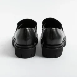 Anna F. Anna F - Mocassino - 1438 - Pelle - Nero<Collezione Scarpe Donna Mocassini