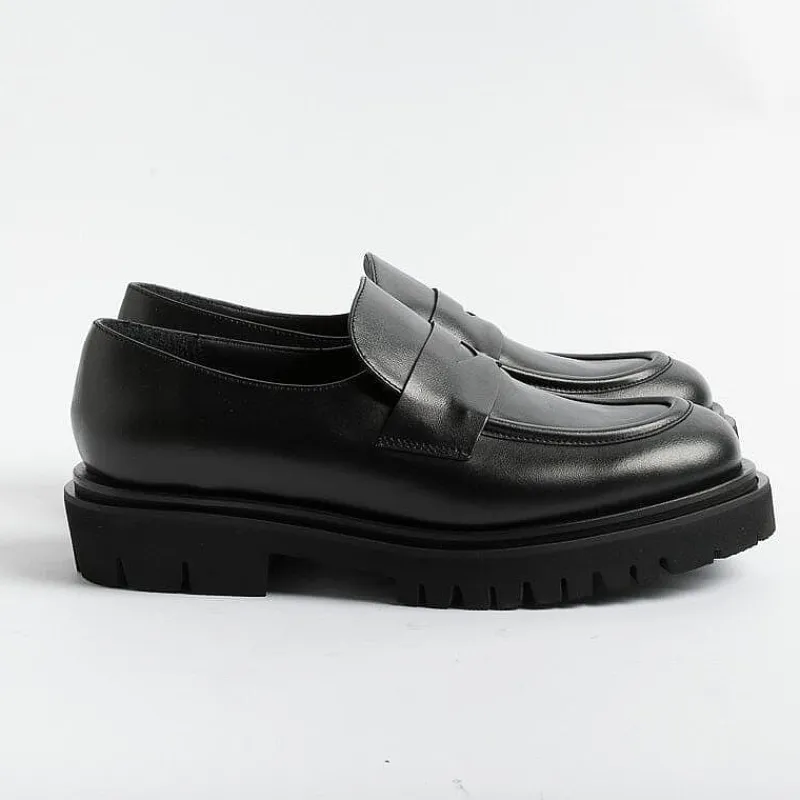 Anna F. Anna F - Mocassino - 1438 - Pelle - Nero<Collezione Scarpe Donna Mocassini