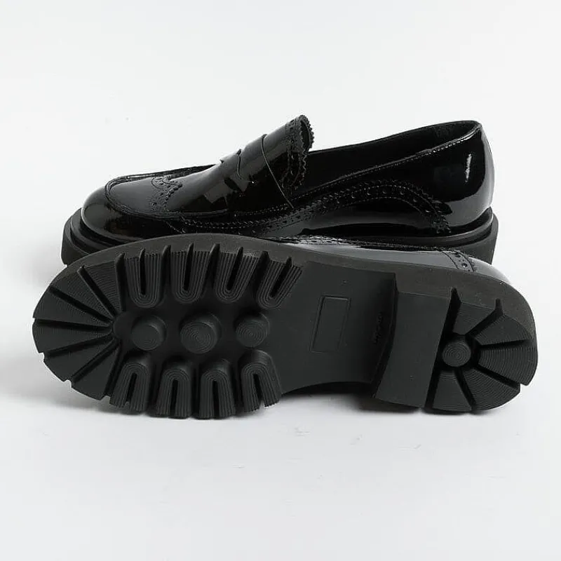 Anna F. Anna F - Mocassino - 1498 - Vernice - Nero<Collezione Scarpe Donna Mocassini