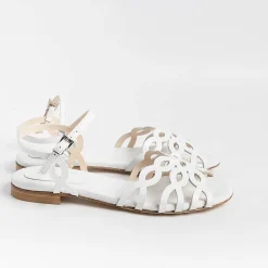 Anna F. - Sandali Bassi 3669 - Bianco<Collezione Scarpe Donna Sandali Bassi