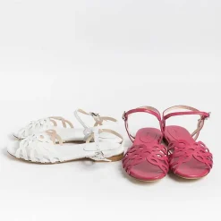 Anna F. - Sandali Bassi 3669 - Bianco<Collezione Scarpe Donna Sandali Bassi