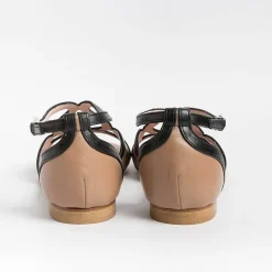 Anna F. - Sandali Bassi 3671 - Camelia Nero<Collezione Scarpe Donna Sandali Bassi