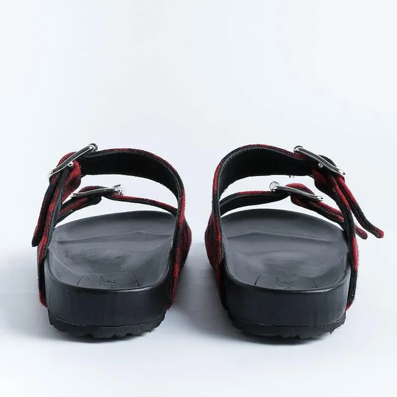Anna F. Anna F - Sandali Bassi- 3374 - Check Rosso<Collezione Scarpe Donna Sandali Bassi