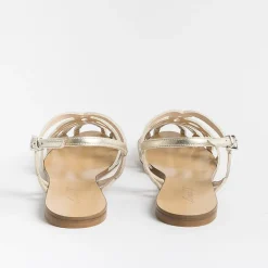 Anna F. - Sandali Bassi 3628 - Laminato Platino<Collezione Scarpe Donna Cerimonia - Scarpe E Pochette
