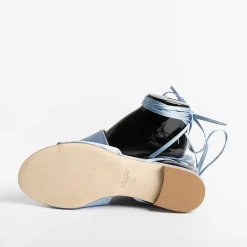 Anna F. - Sandali Bassi 3440 - Raso Cielo<Collezione Scarpe Donna Sandali Bassi