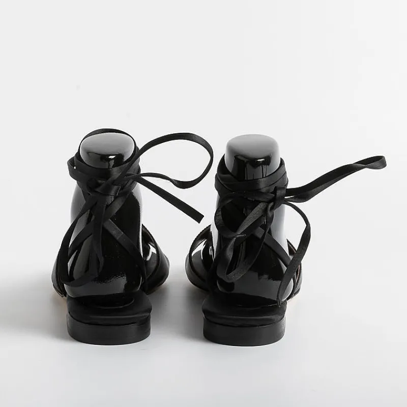 Anna F. - Sandali Bassi 3440 - Raso Nero<Collezione Scarpe Donna Sandali Bassi