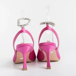 Anna F. Anna F - Sandali Con Tacco- 3416 - Raso Fuxia<Collezione Scarpe Donna Sandali Con Tacco