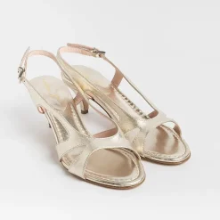 Anna F. - Sandali Con Tacco- 3664 - Laminato Platino<Collezione Scarpe Donna Sandali Con Tacco