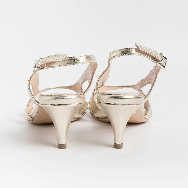 Anna F. - Sandali Con Tacco- 3664 - Laminato Platino<Collezione Scarpe Donna Sandali Con Tacco
