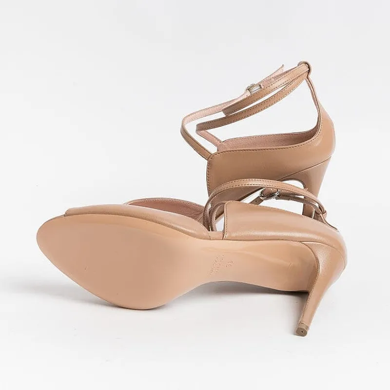Anna F. - Sandali Con Tacco- 3640 - Nappa Camelia<Collezione Scarpe Donna Cerimonia - Scarpe E Pochette