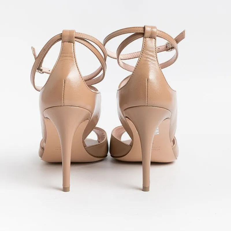 Anna F. - Sandali Con Tacco- 3640 - Nappa Camelia<Collezione Scarpe Donna Cerimonia - Scarpe E Pochette