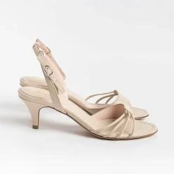Anna F. - Sandali Con Tacco- 3665 - Nappa Gesso<Collezione Scarpe Donna Cerimonia - Scarpe E Pochette
