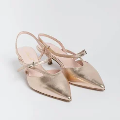 Anna F. - Sling Back 1318 - Laminato Cipria<Collezione Scarpe Donna Cerimonia - Scarpe E Pochette