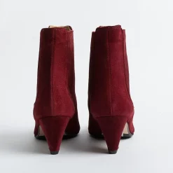Anna F. Anna F - Stivaletto - 9884 - Velour Carminio<Collezione Scarpe Donna Stivaletti