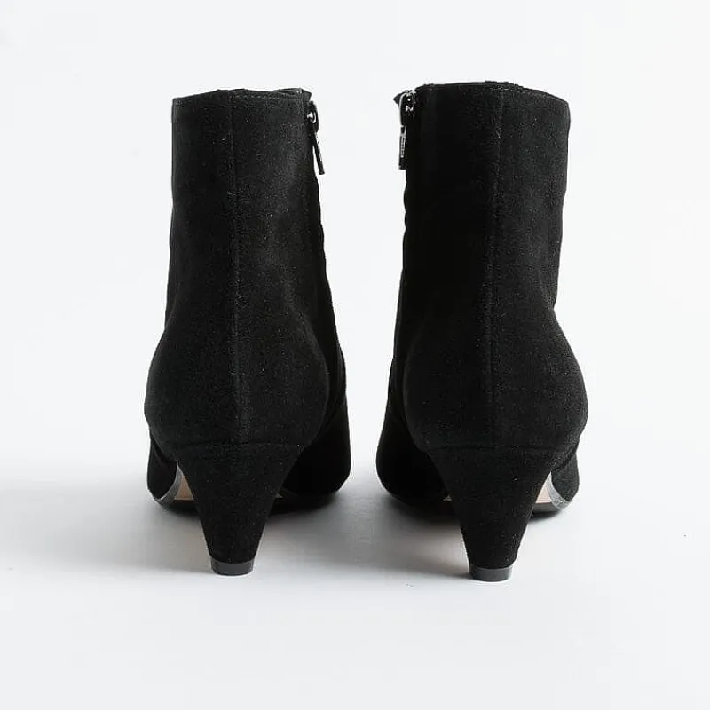 Anna F. Anna F - Stivaletto - 9760 - Velour Nero<Collezione Scarpe Donna Stivaletti