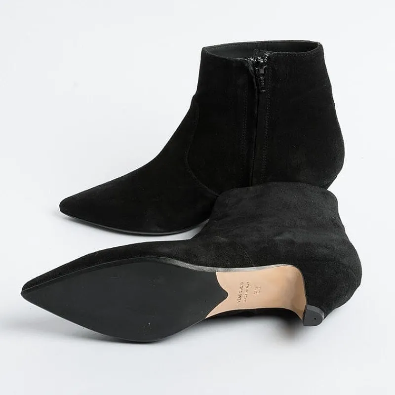 Anna F. Anna F - Stivaletto - 9760 - Velour Nero<Collezione Scarpe Donna Stivaletti