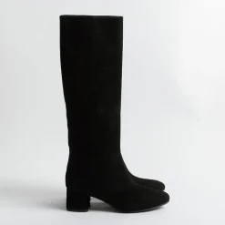 Anna F. Anna F - Stivali - 9788 - Camoscio - Nero<Collezione Scarpe Donna Stivali