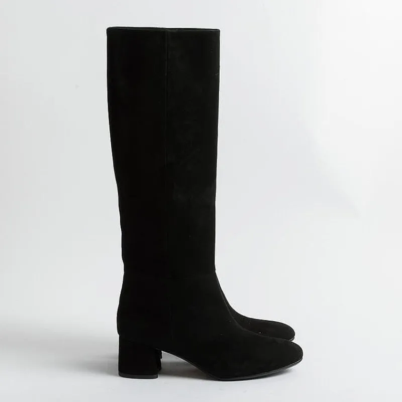Anna F. Anna F - Stivali - 9788 - Camoscio - Nero<Collezione Scarpe Donna Stivali