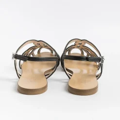 Anna F. -Sandali Bassi 3628 - Nappa Nero<Collezione Scarpe Donna Sandali Bassi