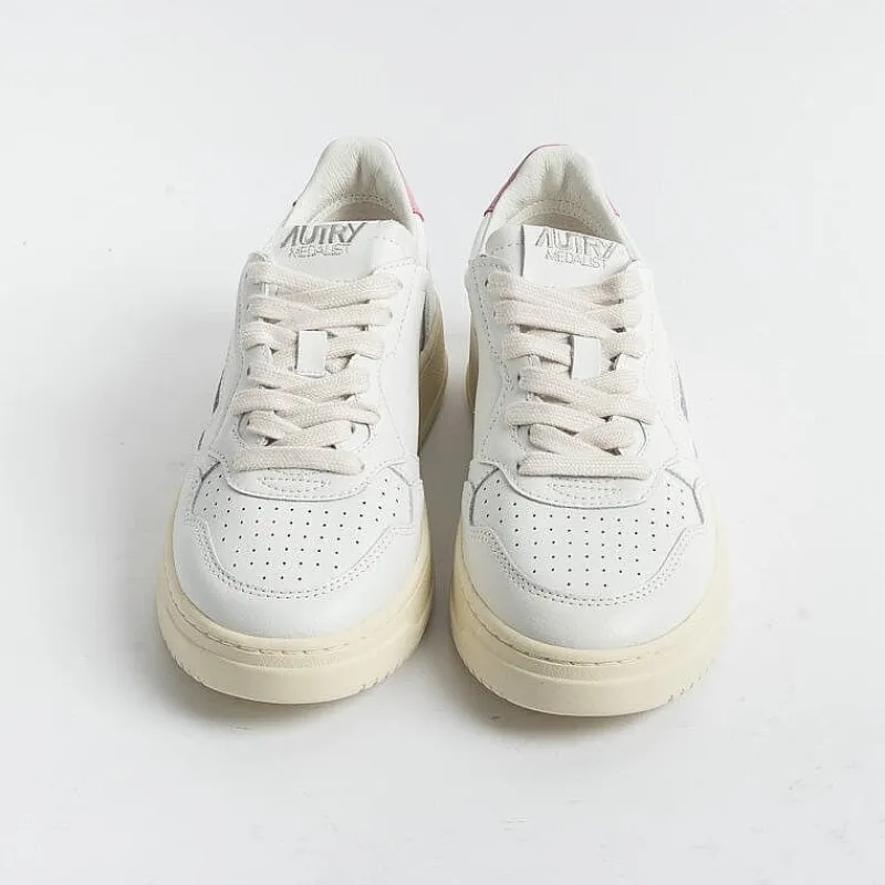 AUTRY - Collezione donna Autry - Aulw Ll55 -Sneakers Low Wom All Leat - Bianco Malva<Collezione Scarpe Donna Sneakers