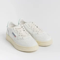 AUTRY - Collezione donna Autry - Aulw Ll49 -Sneakers Low Wom All Leat - Bianco Turchese<Collezione Scarpe Donna Sneakers