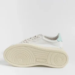 AUTRY - Collezione donna Autry - Aulw Ll49 -Sneakers Low Wom All Leat - Bianco Turchese<Collezione Scarpe Donna Sneakers