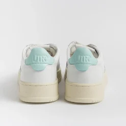 AUTRY - Collezione donna Autry - Aulw Ll49 -Sneakers Low Wom All Leat - Bianco Turchese<Collezione Scarpe Donna Sneakers