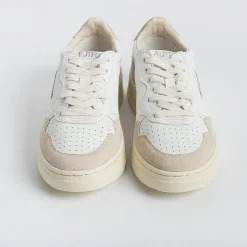 AUTRY - Collezione donna Autry - Aulw Ls58 - Sneakers Low Wom Leat - Bianco Beige Pepper<Collezione Scarpe Donna Sneakers