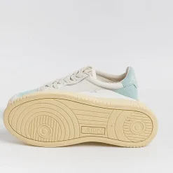 AUTRY - Collezione donna Autry - Aulw Sl02 - Sneakers Low Wom Suede Leat - Bianco Turchese<Collezione Scarpe Donna Sneakers
