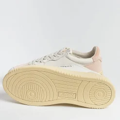 AUTRY - Collezione donna Autry - Aulw Sl03 -Sneakers Low Wom Suede Leat - Bianco Rosa<Collezione Scarpe Donna Sneakers