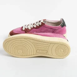 AUTRY - Collezione donna Autry - Aulw Ss19 -Sneakers Low Wom Leat - Fucsia Bordeaux<Collezione Scarpe Donna Sneakers