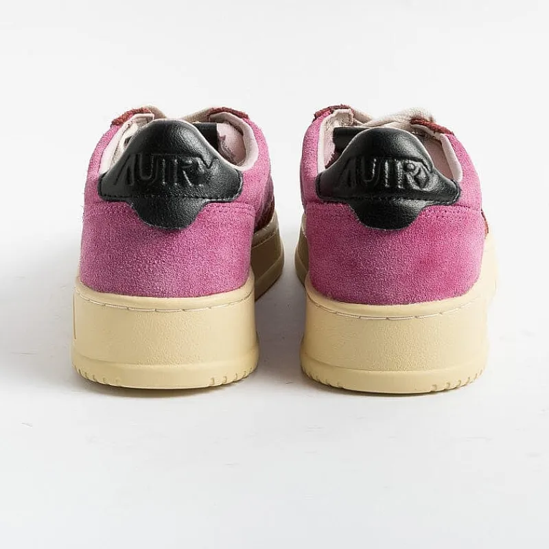 AUTRY - Collezione donna Autry - Aulw Ss19 -Sneakers Low Wom Leat - Fucsia Bordeaux<Collezione Scarpe Donna Sneakers