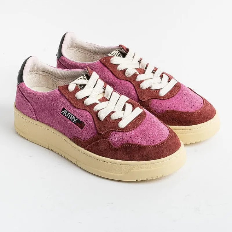 AUTRY - Collezione donna Autry - Aulw Ss19 -Sneakers Low Wom Leat - Fucsia Bordeaux<Collezione Scarpe Donna Sneakers