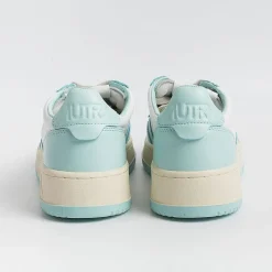AUTRY - Collezione donna Autry - Aulw Wb20 - Sneakers Low Wom Leat - Bianco / Turchese<Collezione Scarpe Donna Sneakers