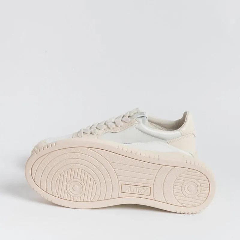 AUTRY - Collezione donna Autry - Aulw Wb28 - Sneakers Low Wom Leat - Bianco Rosa Chiaro<Collezione Scarpe Donna Sneakers