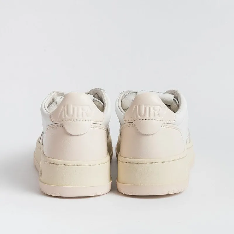 AUTRY - Collezione donna Autry - Aulw Wb28 - Sneakers Low Wom Leat - Bianco Rosa Chiaro<Collezione Scarpe Donna Sneakers