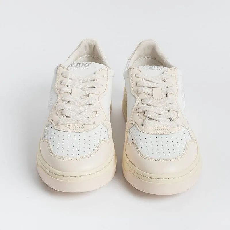 AUTRY - Collezione donna Autry - Aulw Wb28 - Sneakers Low Wom Leat - Bianco Rosa Chiaro<Collezione Scarpe Donna Sneakers