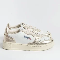 AUTRY - Collezione donna Autry - Aulw Wb16 - Sneakers Low Wom Leat - Bianco Platino<Collezione Scarpe Donna Sneakers