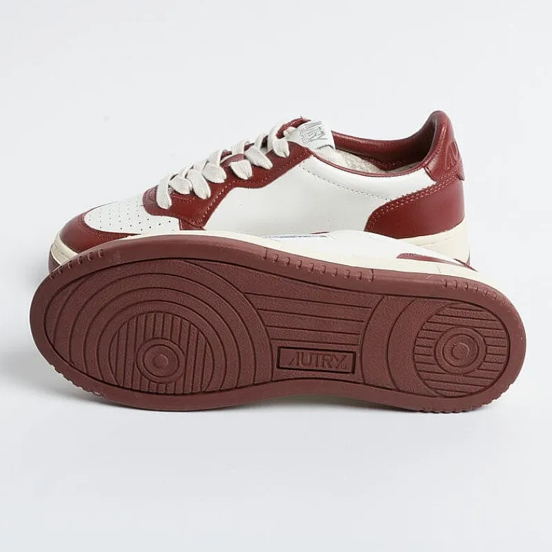 AUTRY - Collezione donna Autry - Aulw Wb35 -Sneakers Low Wom Leat - Bianco Syrah<Collezione Scarpe Donna Sneakers