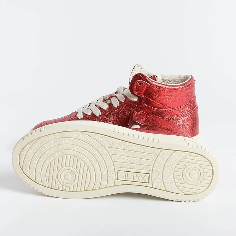AUTRY - Collezione donna Autry - Aumw Gm06 -Sneakers Mid Wom Goat - Metal Red<Collezione Scarpe Donna Sneakers
