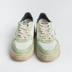 AUTRY - Collezione donna Autry - Avlw Sv18- Sneakers Low Wom Leat - Verde Blu - Vintage Edition<Collezione Scarpe Donna Sneakers
